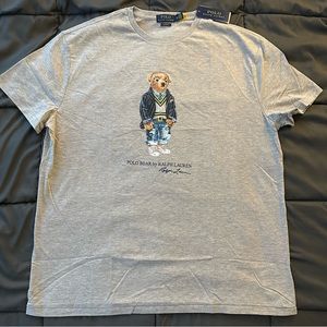Polo Ralph Lauren “Polo Bear” Short Sleeve T-shirt | Heather Gray | Men’s XL NEW